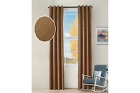Superior Senna Textured Curtain Set of Panels with Grommet Header