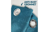 Superior Senna Textured Curtain Set of Panels with Grommet Header