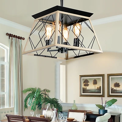 Streamdale 4-Light Farmhouse Chandeliers For Dining Room(No Bulbs)