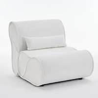 Streamdale Comfortable Velvet Recliner with Waist Pack Padding