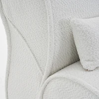 Streamdale Comfortable Velvet Recliner with Waist Pack Padding