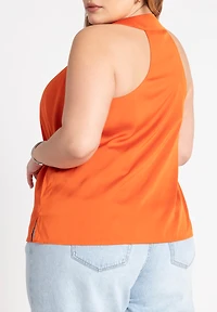 Eloquii Women's Halter Neck Top