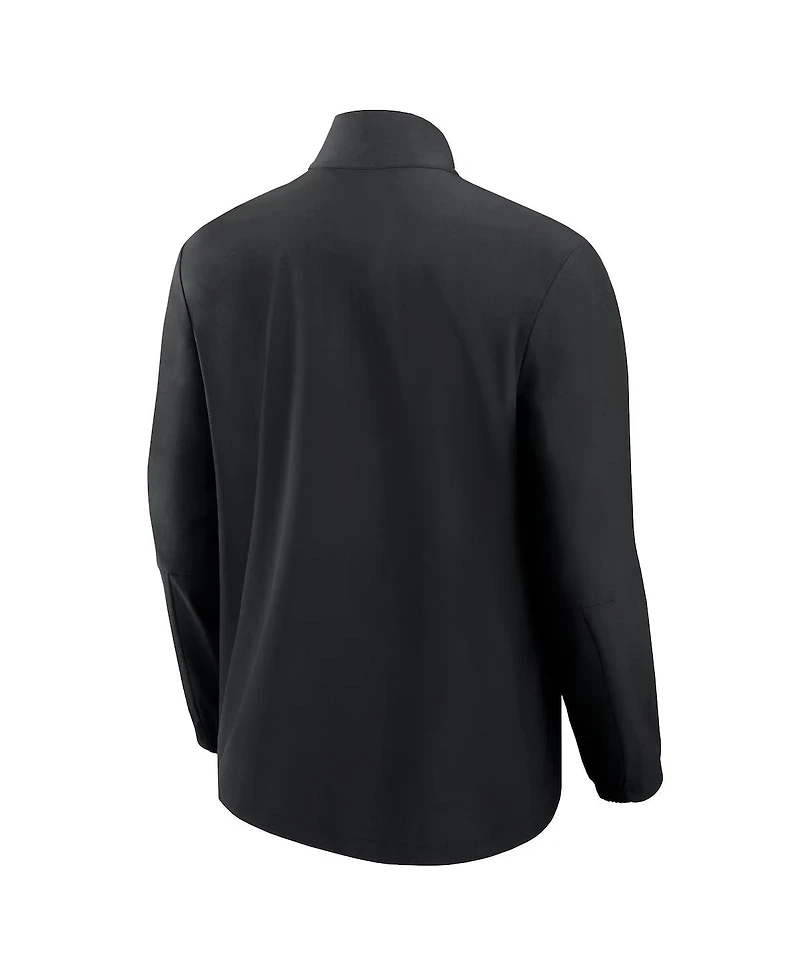 Fanatics Signature Men's Black San Francisco 49ers Front Office Woven Full-Zip Jacket