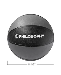 Philosophy Gym Medicine Ball, 6 Lb - Weighted Fitness Non-Slip Ball