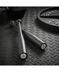 Philosophy Gym 5 Lb Indian Clubs Pair- Weighted Steel Exercise Club Bells Set, Arm Strength Trainer, 10 Lb Total