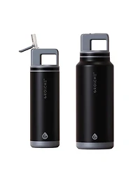 Grosche Alpine Flip 'N Sip Insulated Water Bottle with Straw 2pk 20 Oz + 40
