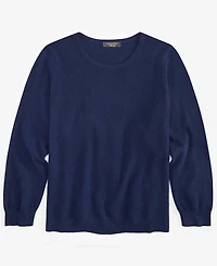 Charter Club Plus 100% Cashmere Crewneck Sweater