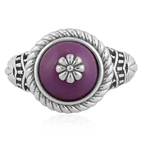 American West Jewelry Southwestern Wildflower Ring-Crafted from Sterling Silver and Genuine Gemstones, Sizes 5-10