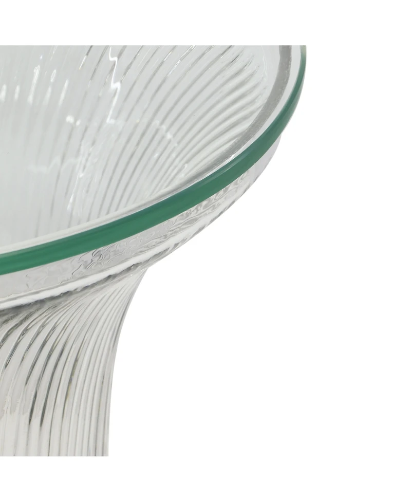 Tov Furniture 1 Pc. Glass Flared Side Table