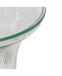 Tov Furniture 1 Pc. Glass Flared Side Table