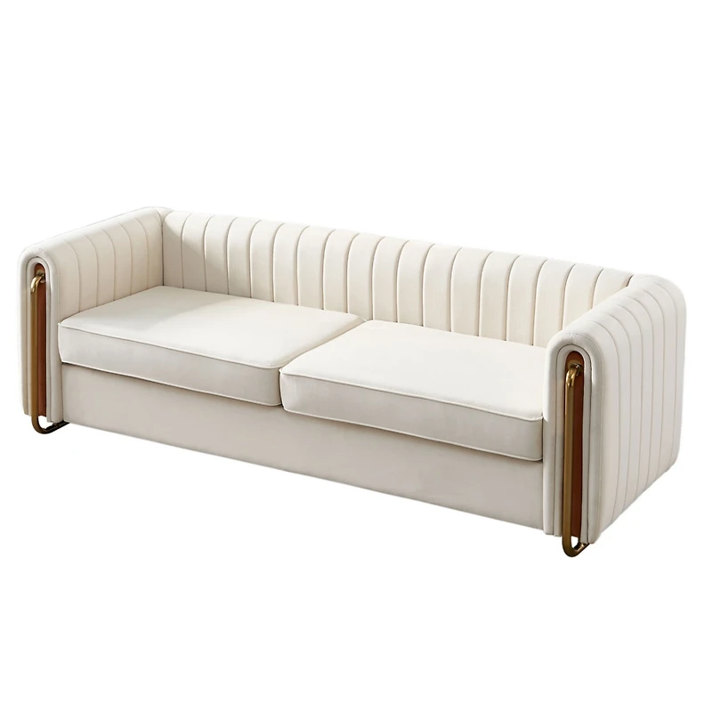 Streamdale Furniture Modern Velvet Sofa