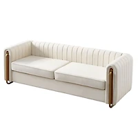 Streamdale Furniture Modern Velvet Sofa