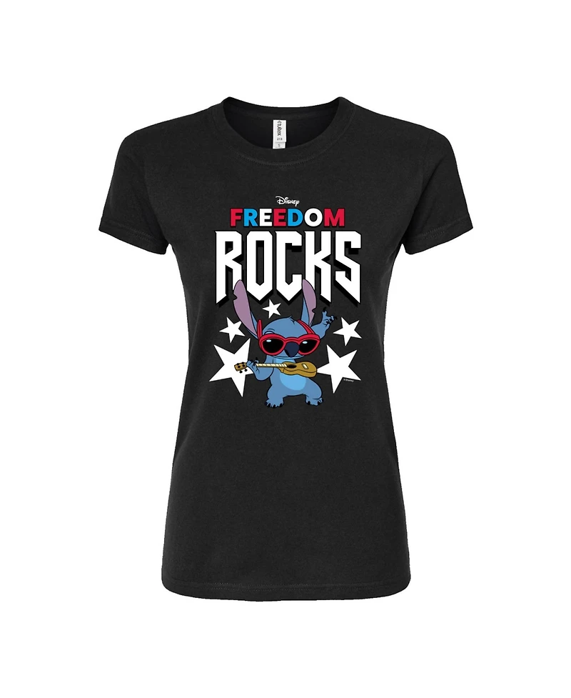 Hybrid Apparel Trendy Juniors Lilo and Stitch Usa Graphic Tee