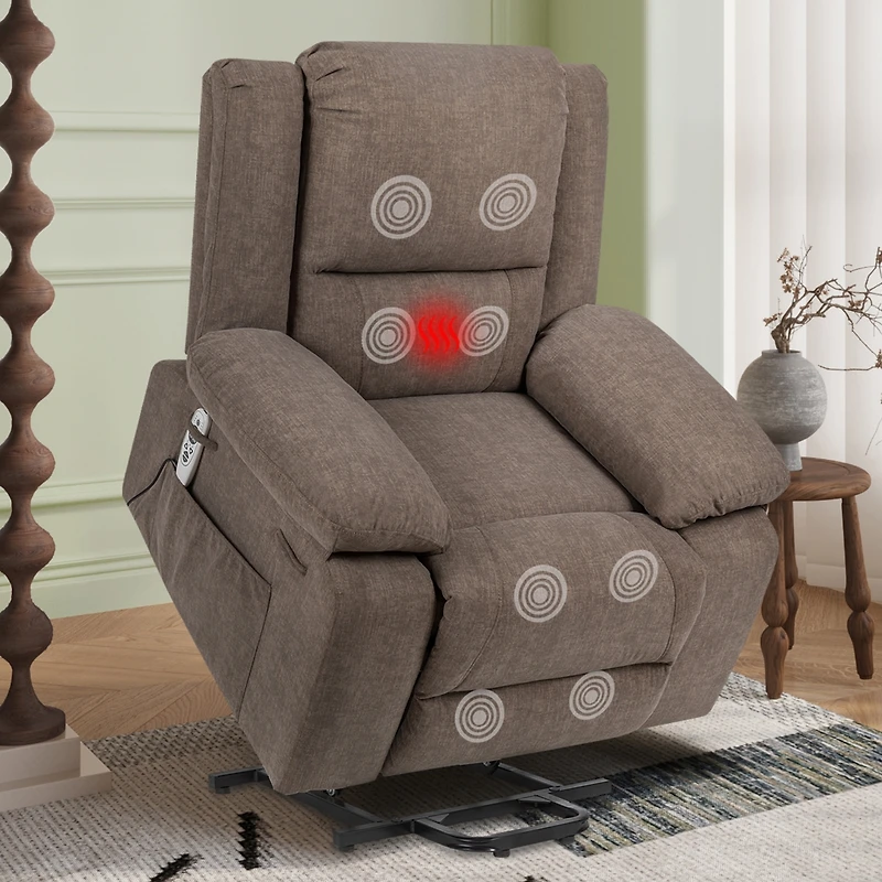 Massage Recliner Chair for Elderly with Remote Control