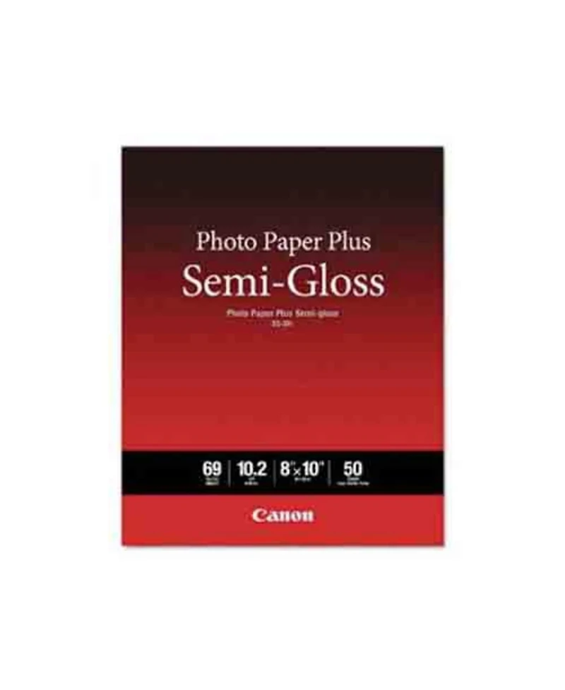 Canon Photo Paper Plus Semi-Gloss, 8x10", 50 Sheets