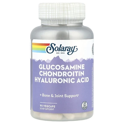 Solaray Glucosamine Chondroitin Hyaluronic Acid - 90 VegCaps