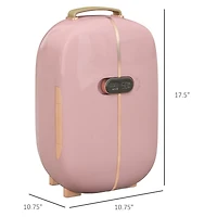 Homcom 0.4 Cu. Ft Portable Beauty Fridge with Led Lighting for Makeup,