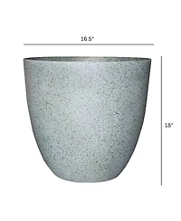 Gardener Select Egg Shaped Fiberglass Planter, 18in