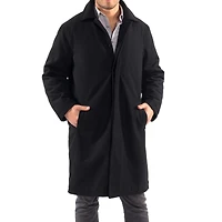 Alpine Swiss Men's Zach Men s Wool Blend Overcoat – Knee-Length Trench Coat, Runs Large for Layering Over Suits or Sweaters
