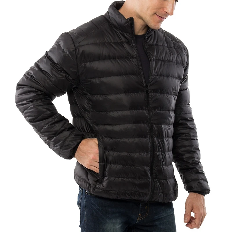 Alpine Swiss Niko Men's Puffer Jacket Warm Down Alternative Insulated Coat | Packable Water-Resistant & Windproof Winter Outerwear with Zipper Pockets
