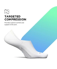 Feetures Men's Elite Light Cushion Invisible - Running Socks for Women and Men - Athletic Compression Socks - Moisture Wicking