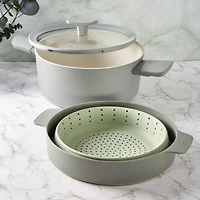BergHOFF Balance Non-stick Ceramic Stockpot 10", 4.6qt. With Glass Lid, Recycled Aluminum