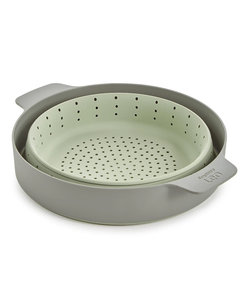 BergHOFF Balance Non-stick Silicone Collapsible Steamer Basket & Strainer 10", Recycled Material