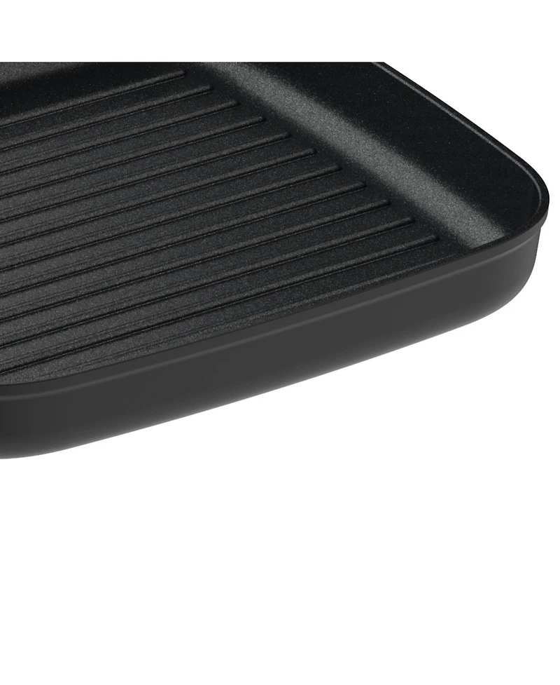 BergHOFF Graphite Non-stick Ceramic Grill Pan 11", Sustainable Recycled Material