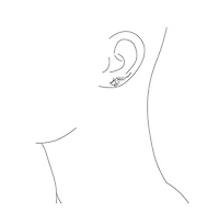 Bling Jewelry Trendy Scroll Swirl Ear Cuff Cartilage Earrings 14K Gold Plated Sterling Silver