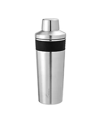 Rabbit 18 oz Double Insulated Stainless Steel Cocktail Shaker with 1.5 oz shot Cap and Strainer