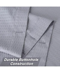 Caromio Soft Embossed Seersucker Microfiber Fabric Shower Curtain or Liner, 72" x 72"