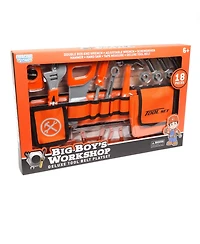 World Tech Toys Big Boy's Workshop 18-Piece Deluxe Tool Belt Playset