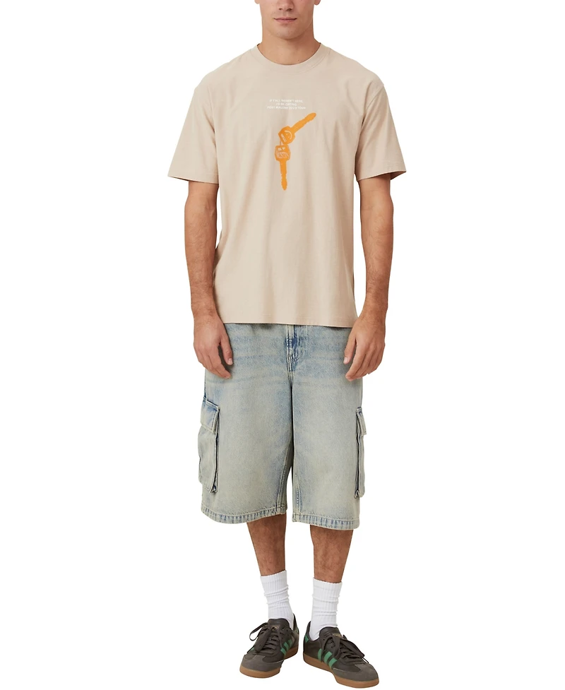 Cotton On Men's Loose Fit Music T-Shirt 