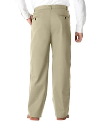 KingSize Men's Big & Tall Wrinkle-Free Double-Pleat Pant With Side-Elastic Waist