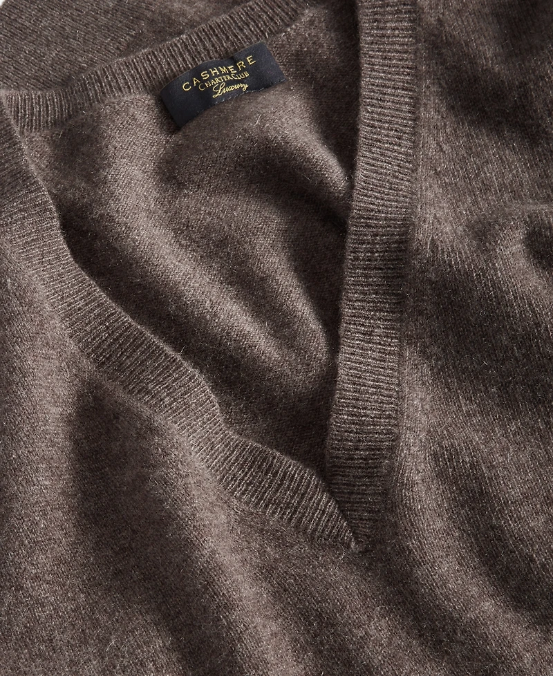 Charter Club 100% Cashmere Women's V-Neck Long-Sleeve Sweater, Macy's Exclusive