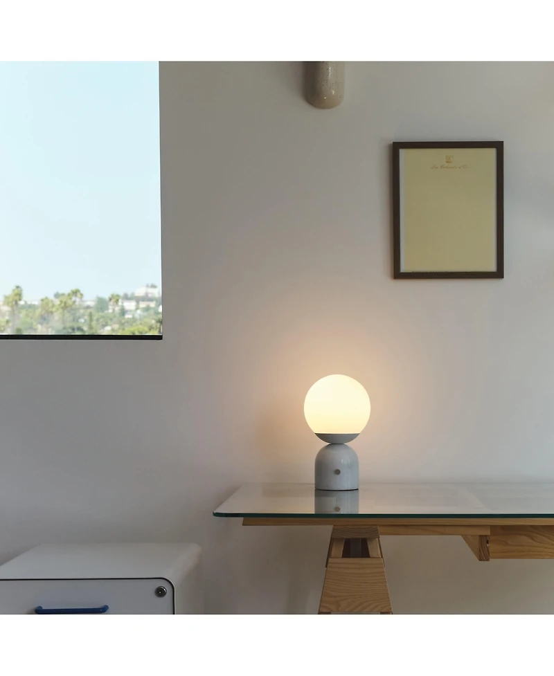 Mila 10" Dimmable Led Table Lamp with Marble Base