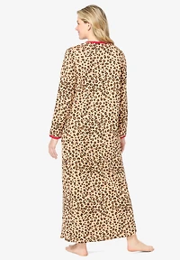 Dreams & Co. Women's Plus Long Printed Sleep Shirt