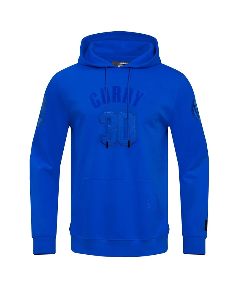 Pro Standard Men's Stephen Curry Royal Golden State Warriors Triple Tonal Player Pullover Hoodie