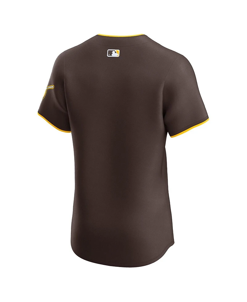 Nike Men's Brown San Diego Padres Road Vapor Premier Elite Patch Jersey