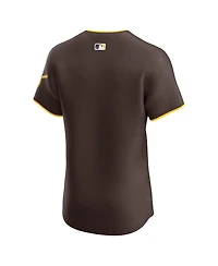 Nike Men's Brown San Diego Padres Road Vapor Premier Elite Patch Jersey