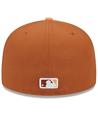 New Era Men's Brown/Orange New York Mets Spring Color Basic Two-Tone 59FIFTY Fitted Hat