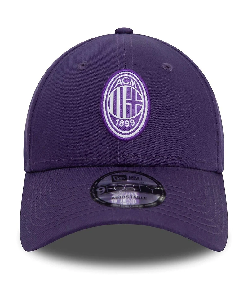 New Era Men's Purple Ac Milan Seasonal 9FORTY Adjustable Hat