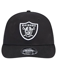 New Era Men's Black Las Vegas Raiders Main Low Profile 9FIFTY Snapback Hat