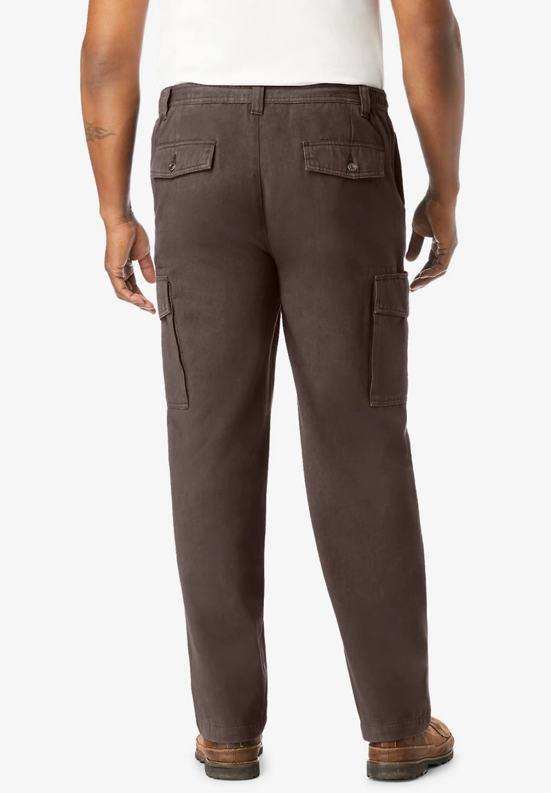Boulder Creek Big & Tall by KingSize Renegade Side-Elastic Waist Cargo Pants