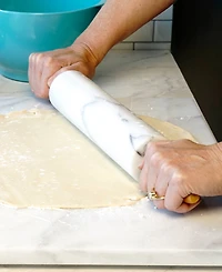Rsvp International White Marble 18.5" Rolling Pin