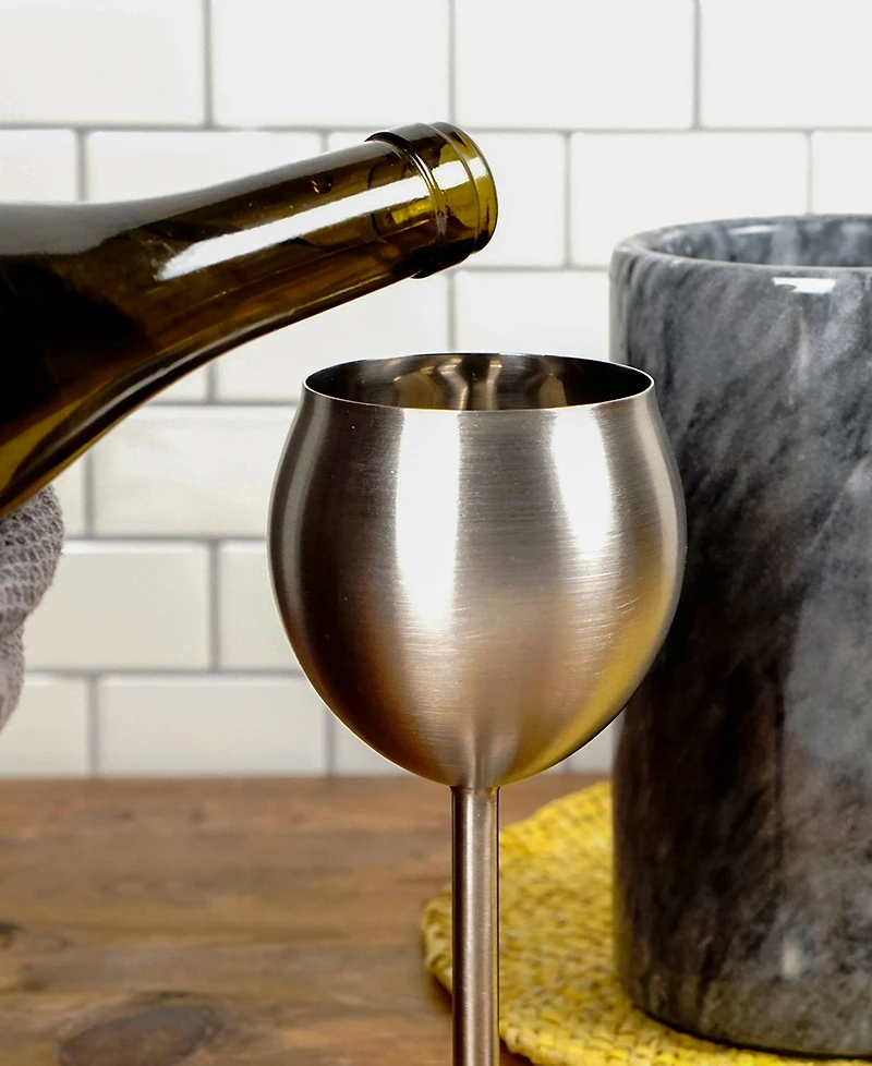 Rsvp International Grey Marble Wine Cooler 4.5" x 7"