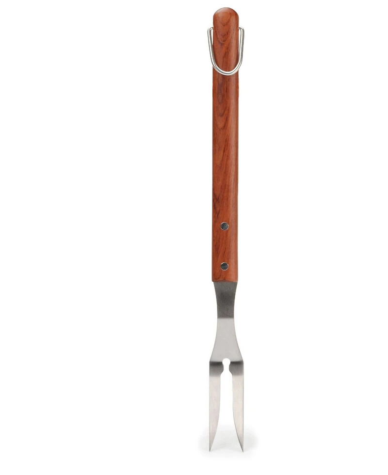 Rsvp International Stainless Steel Rosewood 19"x2"x1" Bbq Fork