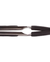Rsvp International Endurance 18/8 Stainless Steel 10.75" Black Square Silicone Tip Tongs