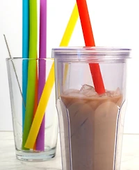 Rsvp International Silicone 6 Piece 10" Smoothie Straw Set