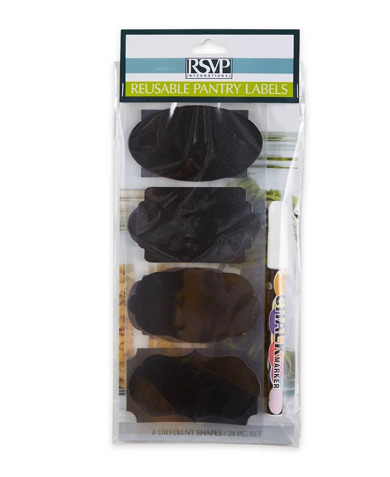 Rsvp International Silicone 31 Piece 3.5 x 2"Spice Label and Chalk Marker Set